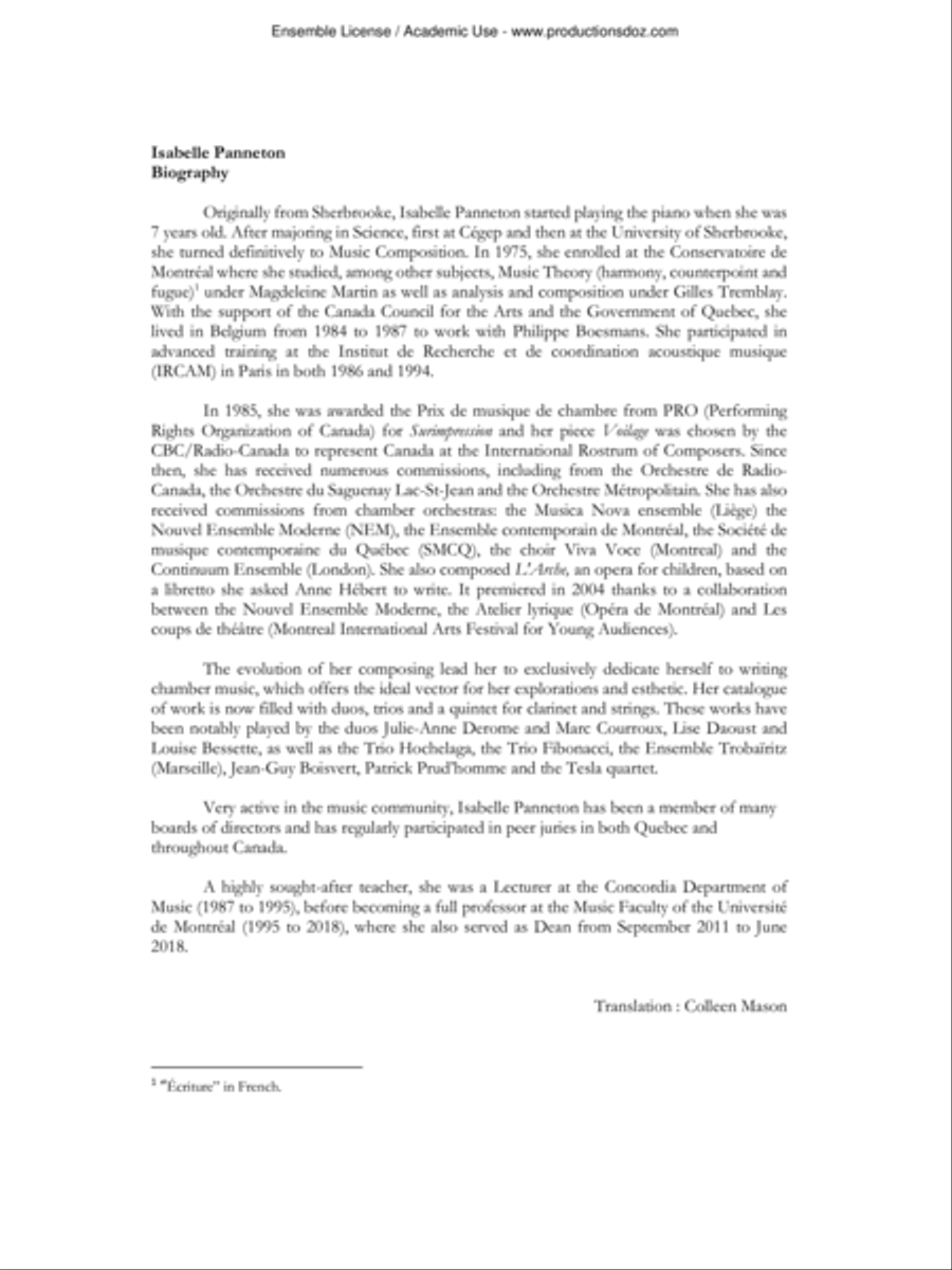 Le clair du ciel au large Clarinet Solo scores gallery preview page 3