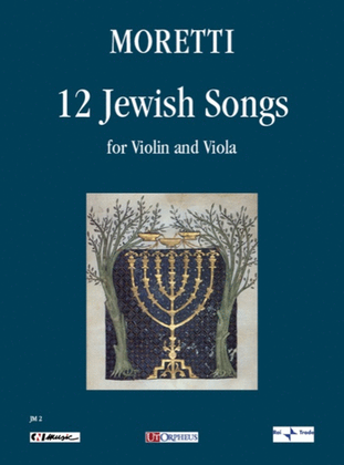 Book cover for 12 Jewish Songs for Violin and Viola