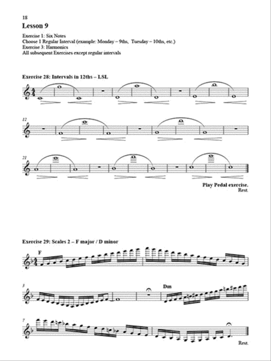 Carmine Caruso – A Sequel to Musical Calisthenics for Brass Collection / Songbook scores gallery preview page 4