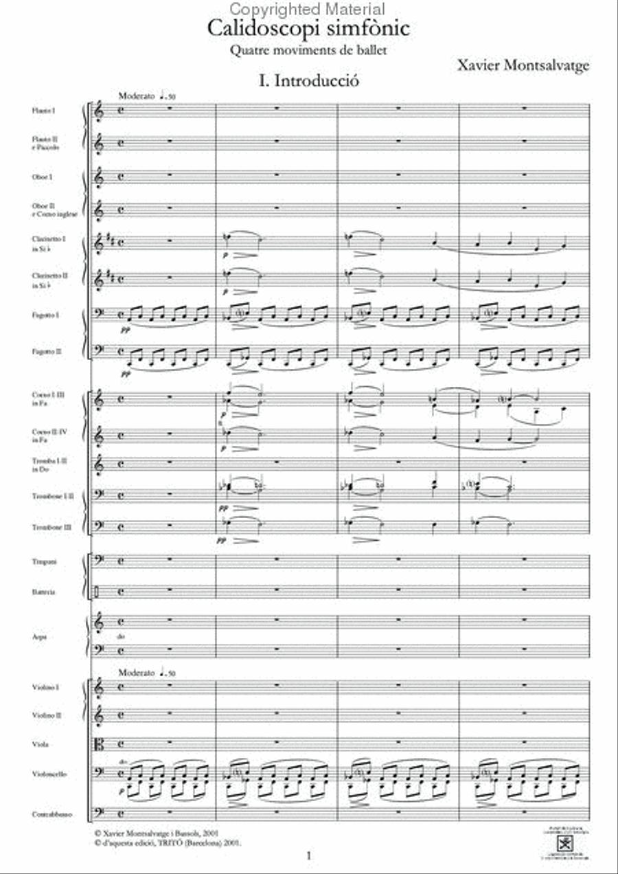 Calidoscopi simfònic Harp scores gallery preview page 2