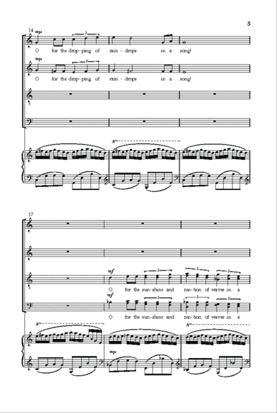 A Song of Joys Divisi scores gallery preview page 4