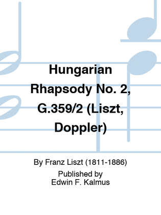 Book cover for Hungarian Rhapsody No. 2, S.359/2 (d) (Liszt, Doppler)