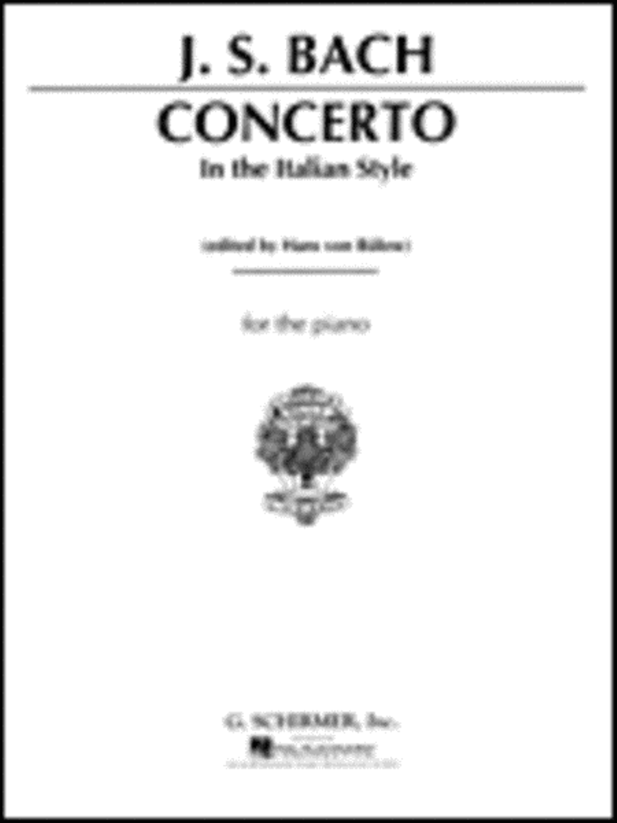 Concerto in the Italian Style Piano Solo scores gallery preview page 1