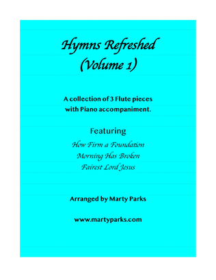 Book cover for HYMNS REFRESHED! (Flute-Piano) Vol. 1