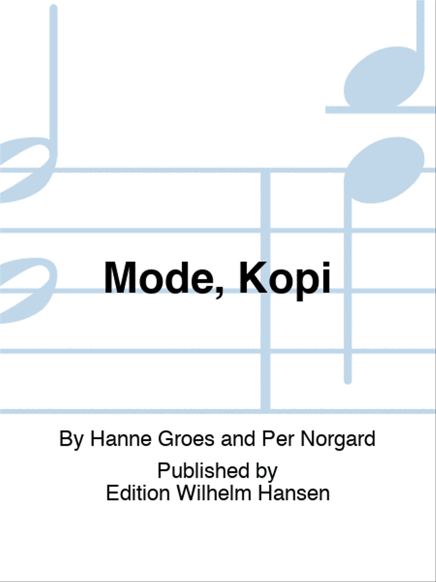 Møde, Kopi Choir scores gallery preview page 1