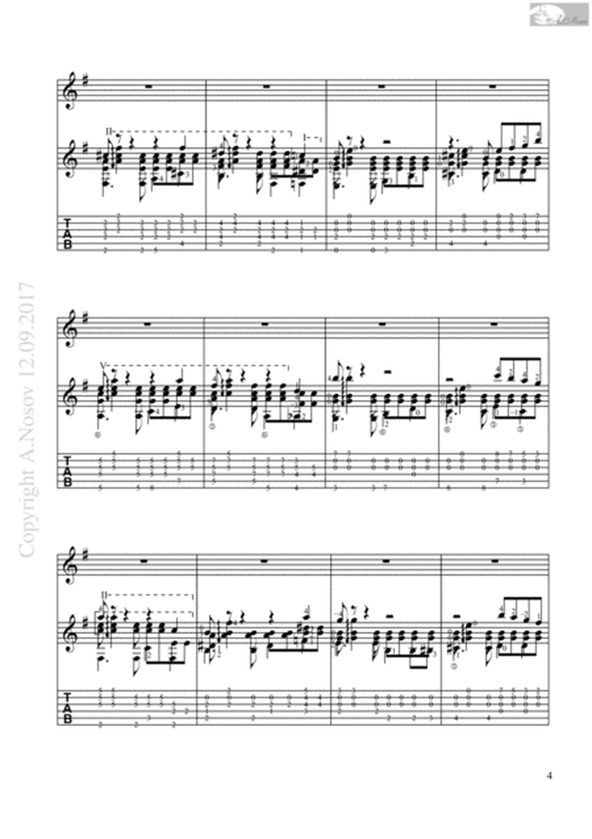 The Shadow of Your Smile (Sheet music for vocals and guitar) image number null