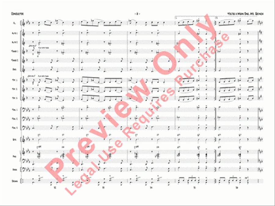 You're a Mean One, Mr. Grinch Jazz Ensemble scores gallery preview page 9