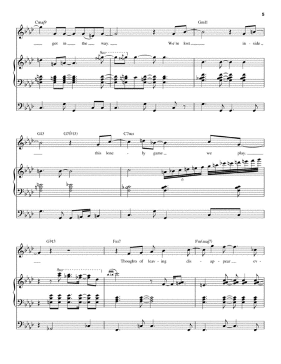This Masquerade Piano scores gallery preview page 5