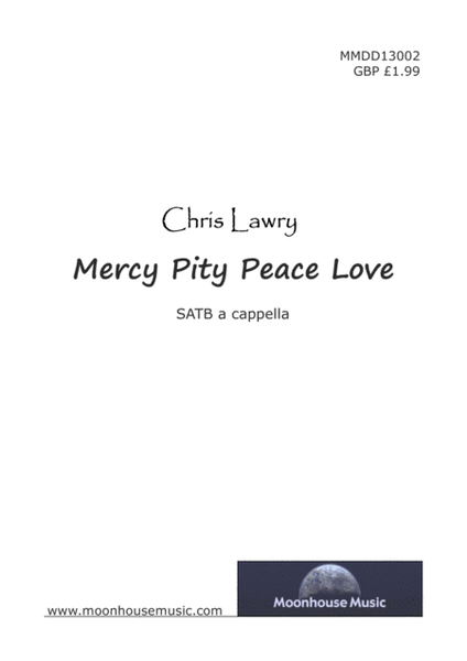 Mercy Pity Peace Love (SATB choir) image number null