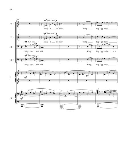 Ring Out, Wild Bells (Piano/Vocal Score)
