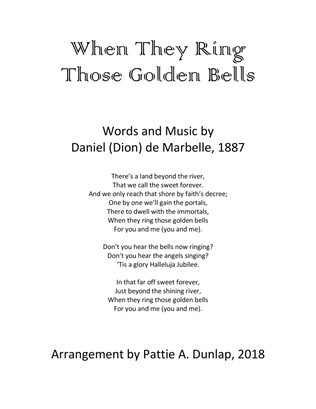 Book cover for When They Ring Those Golden Bells
