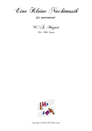 Book cover for Brass Sextet - Mozart - Eine Kleine Nachtmusik - 1st Mvt.