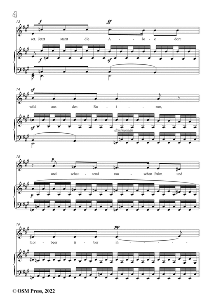 Loewe-Die Gruft der Liebenden,in A Major,Op.21,for Voice and Piano