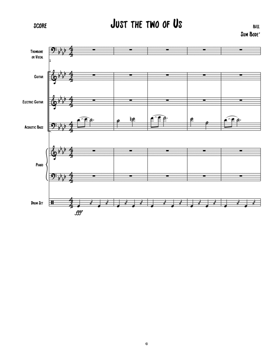 The Two Of Us Large Ensemble scores gallery preview page 1