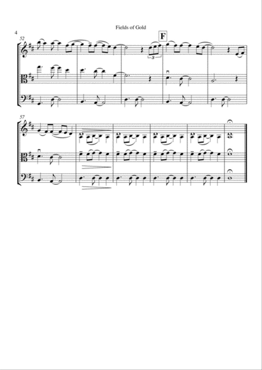 Fields Of Gold Fields Of Gold String Trio scores gallery preview page 5