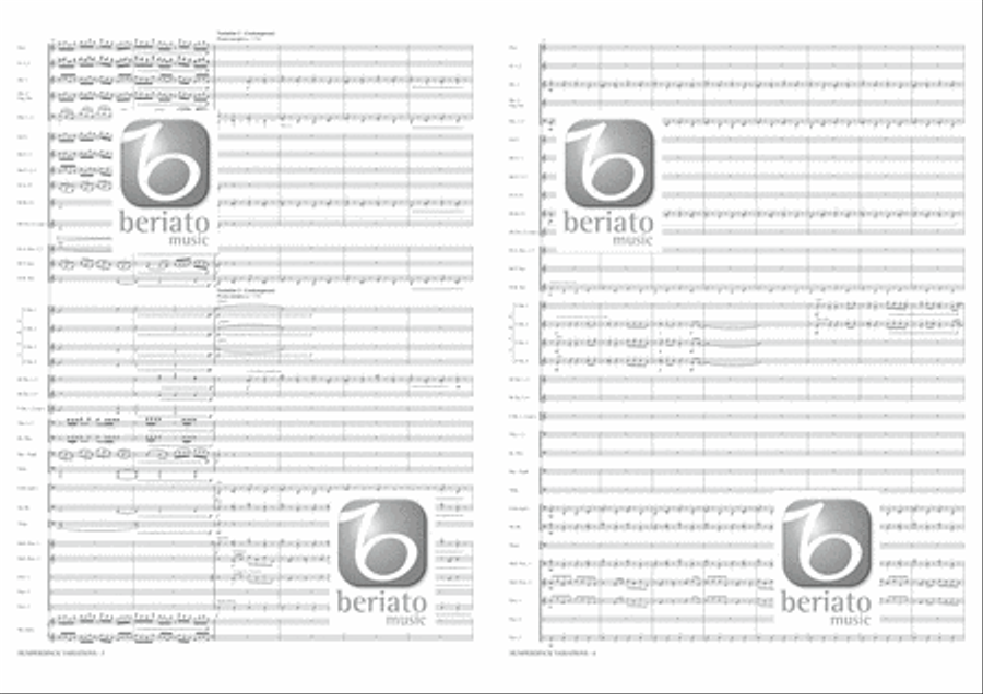 Humperdinck Variations Concert Band scores gallery preview page 4