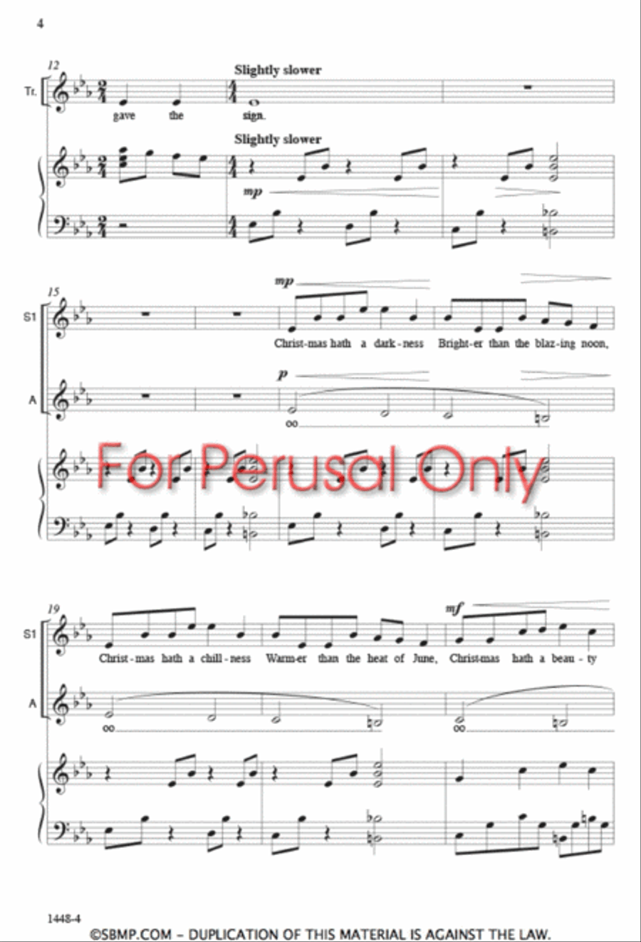 Christmastide - SSA Octavo SSA scores gallery preview page 3