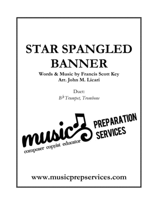 Book cover for Star Spangled Banner (Trumpet & Trombone Duet)