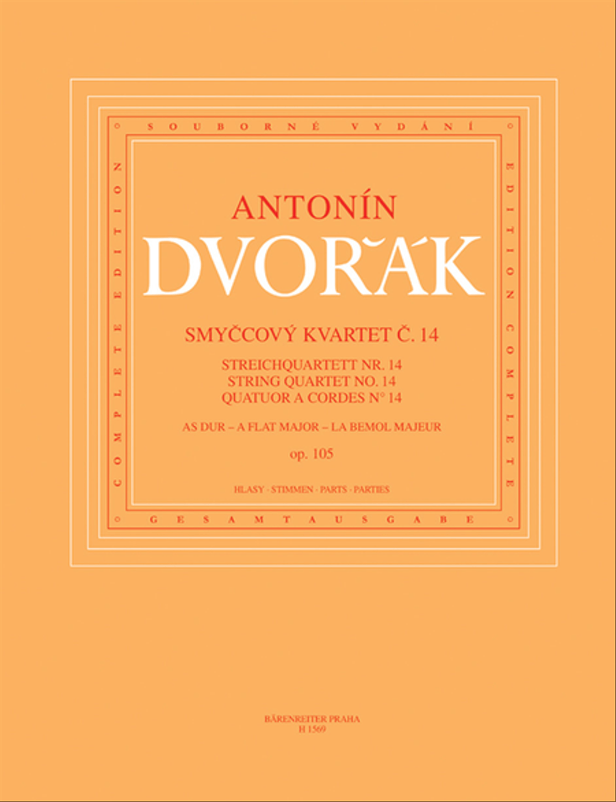 String Quartet no. 14 in A-flat major, op. 105 String Quartet scores gallery preview page 1