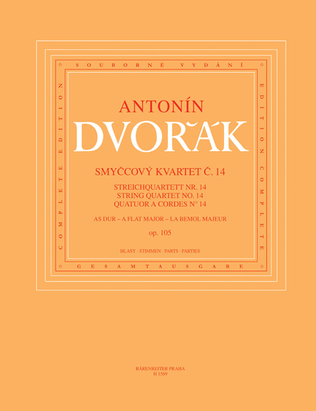 Book cover for String Quartet no. 14 in A-flat major, op. 105
