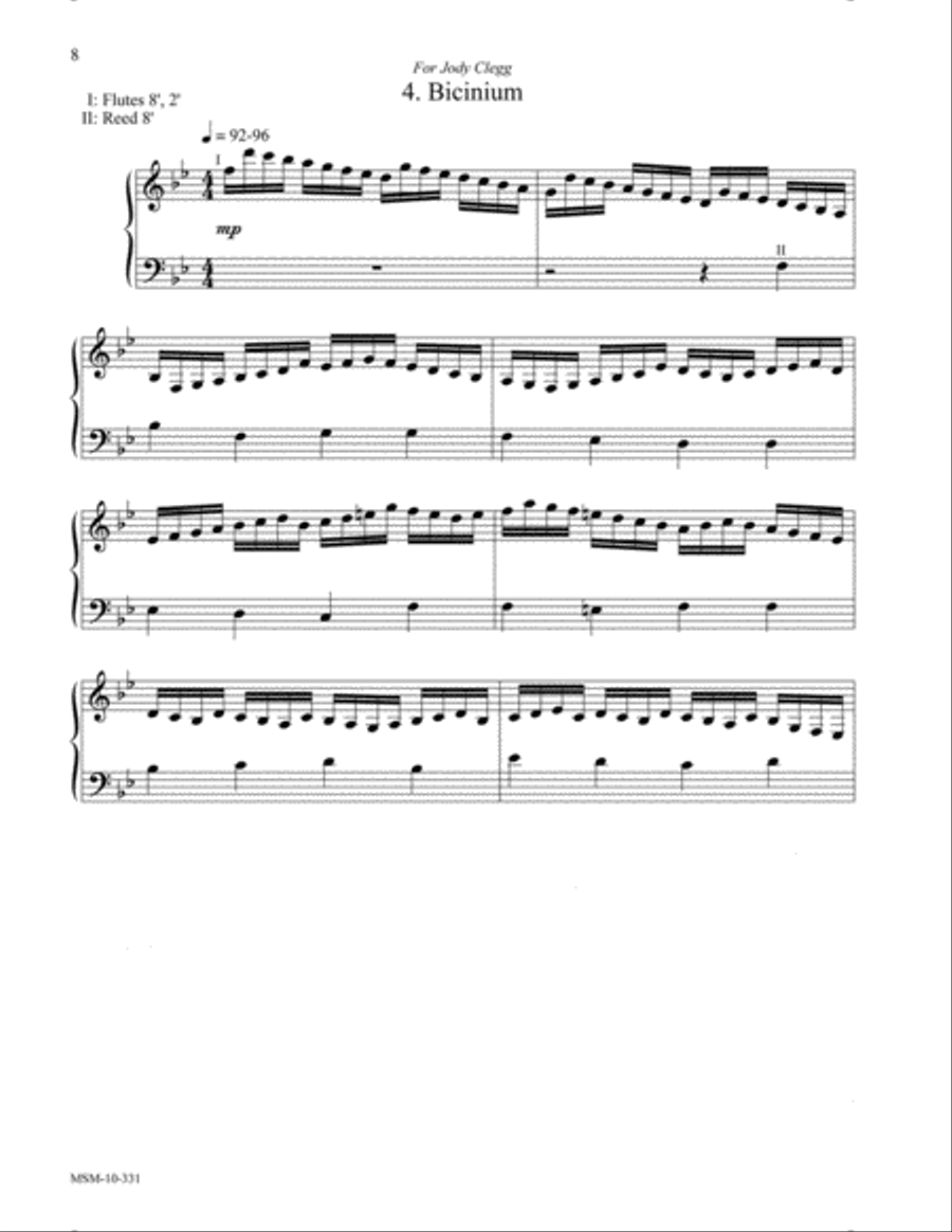 Partita on Winchester New Organ scores gallery preview page 6