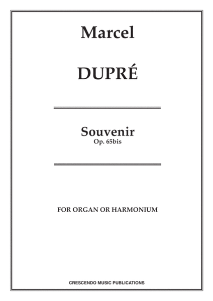 Souvenir, Op. 65bis