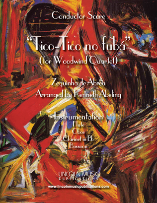 Book cover for Tico-Tico no fubá (for Woodwind Quartet)