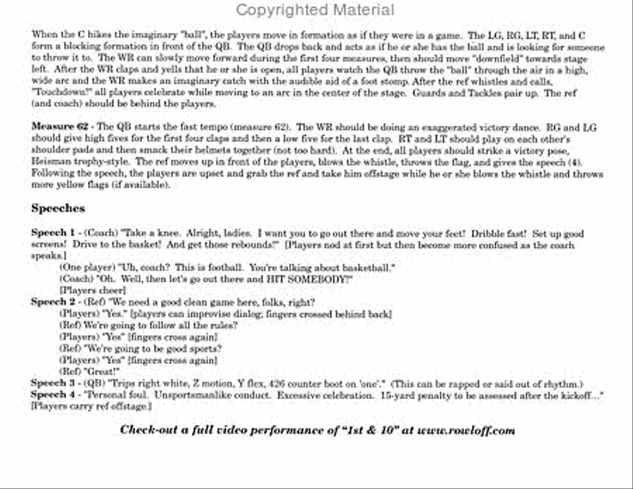 1st & 10 Percussion Ensemble scores gallery preview page 3