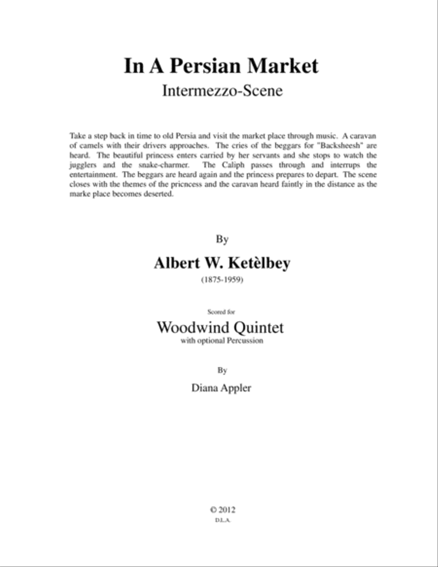 In A Persian Market Woodwind Quintet scores gallery preview page 2
