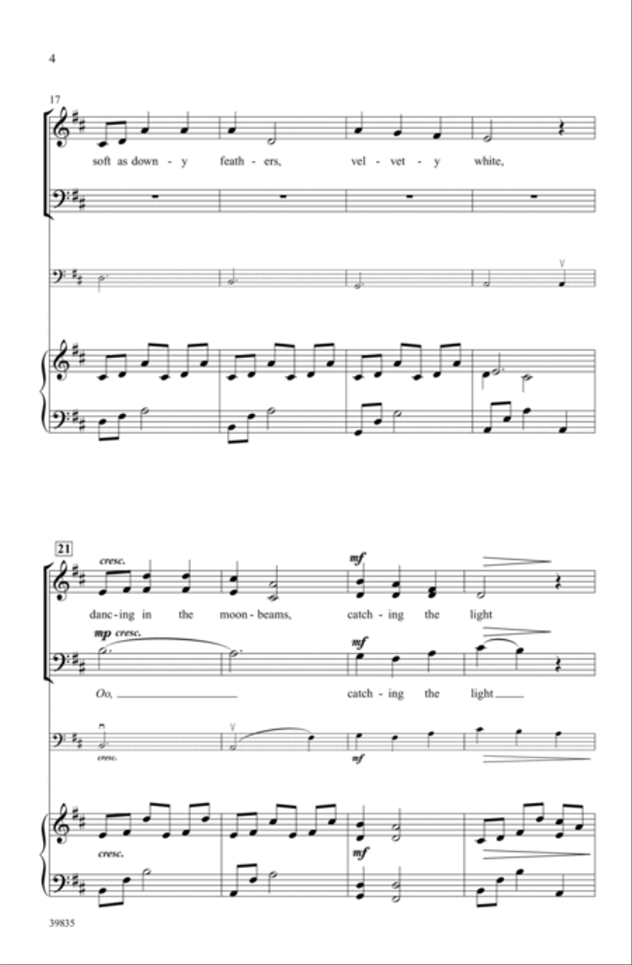 Under Winter Moon Under Winter Moon Choir scores gallery preview page 3
