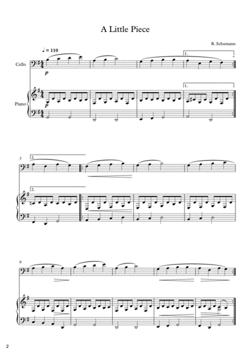 10 Easy Classical Pieces For Cello & Piano Vol. 7