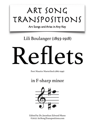 BOULANGER: Reflets (transposed to F-sharp minor)