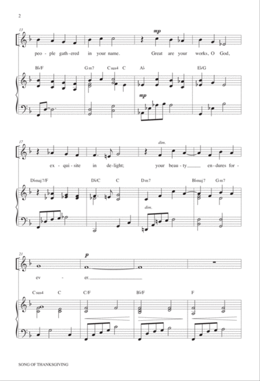 Song of Thanksgiving image number null