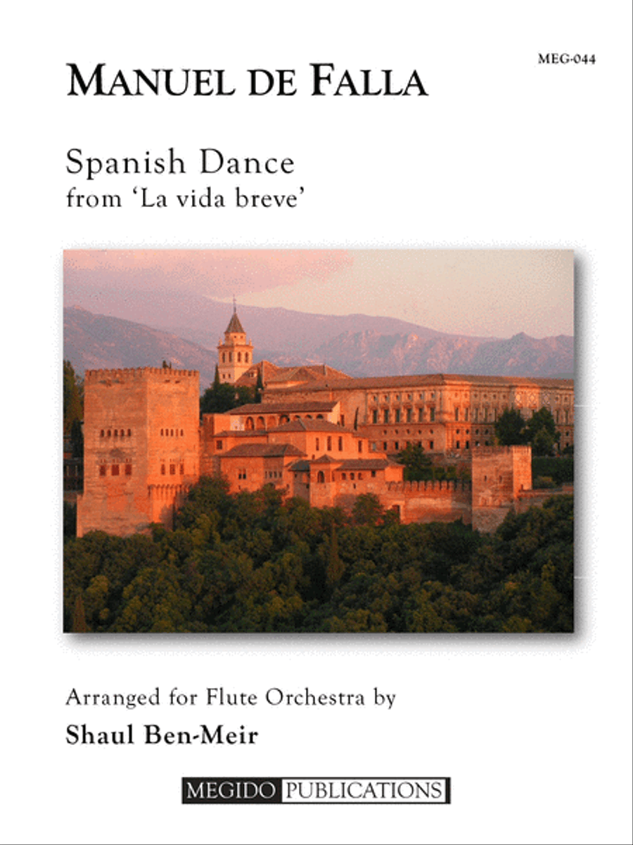 Spanish Dance from 'La Vida Breve' for Flute Orchestra Flute Choir scores gallery preview page 1