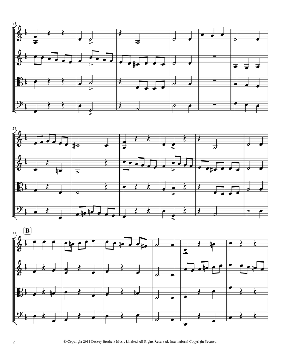 Capriol Suite Capriol Suite String Quartet scores gallery preview page 4