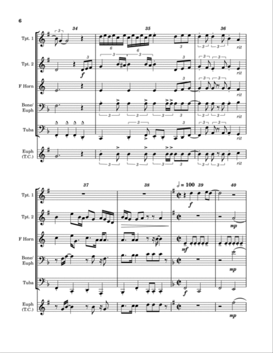 Octopus's Garden Octopus's Garden Baritone Horn TC scores gallery preview page 6