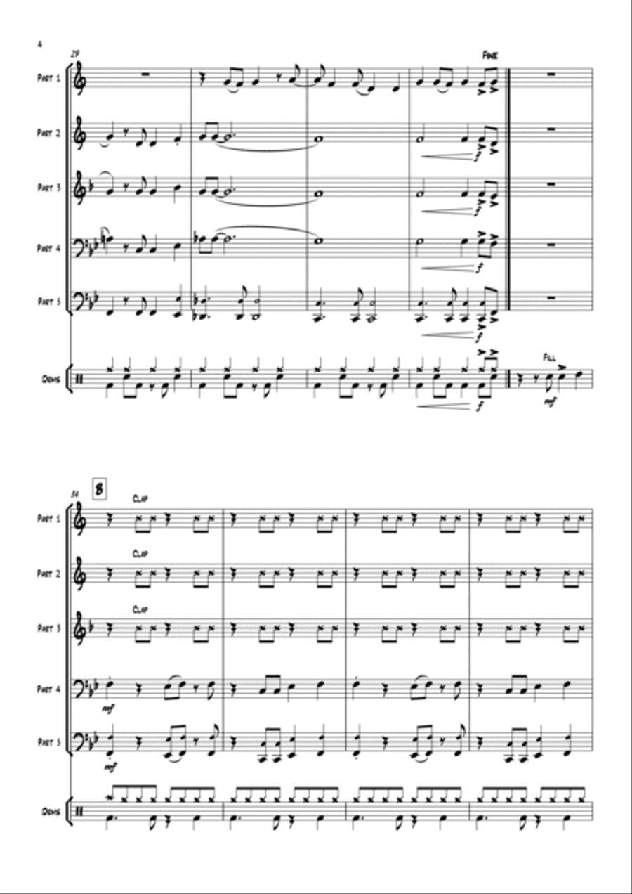 Happy Happy Euphonium scores gallery preview page 6