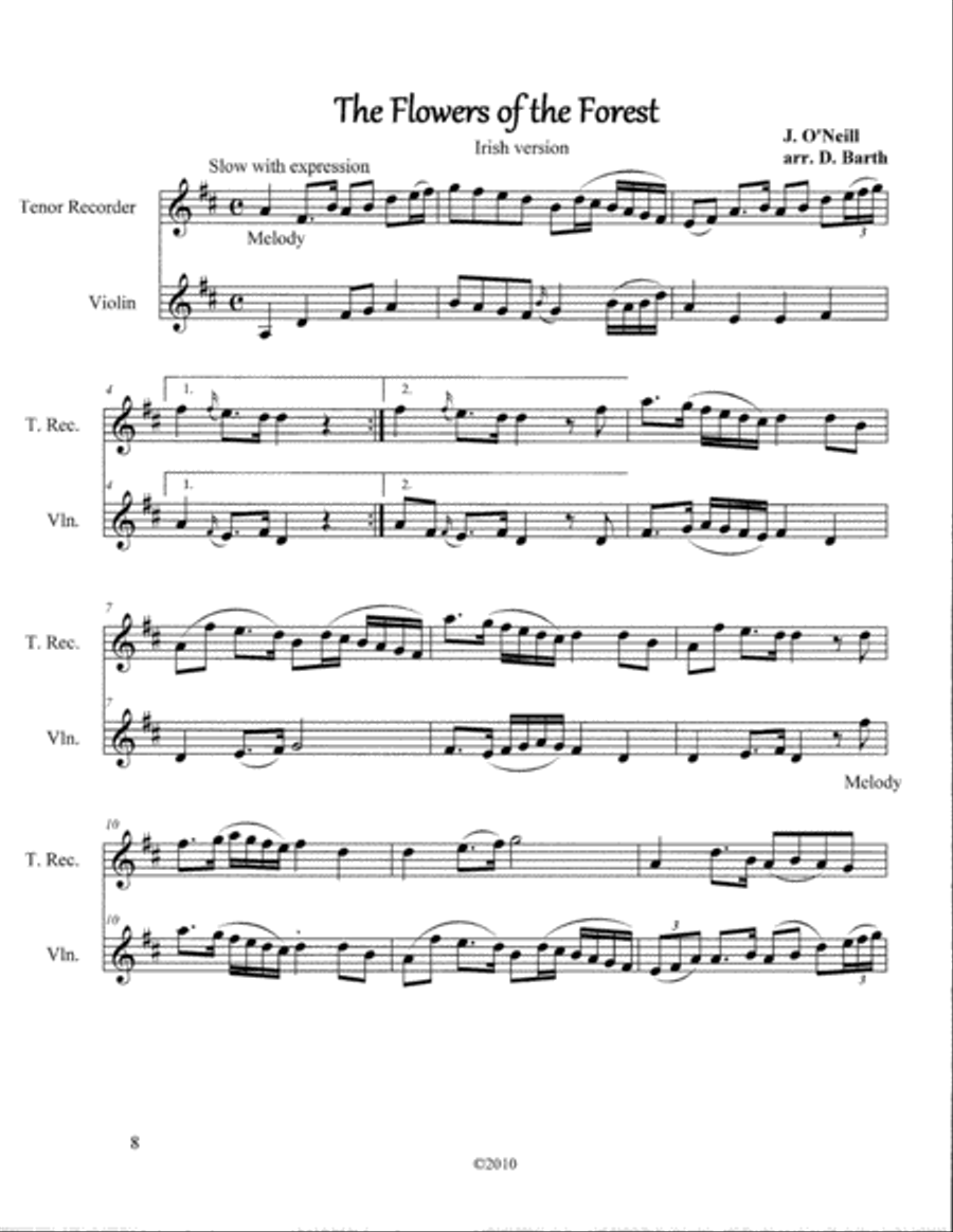 Greens and Groves (10 Duos) Set of Parts scores gallery preview page 6