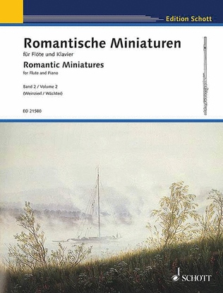 Book cover for Romantic Miniatures for Flute and Piano – Volume 2