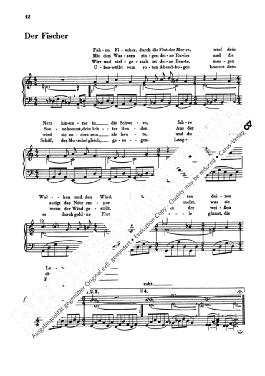 Lieder am Klavier zu singen Choir scores gallery preview page 15