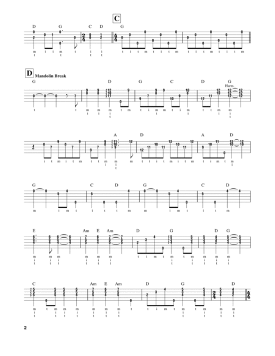 Hark! The Herald Angels Sing Banjo scores gallery preview page 2