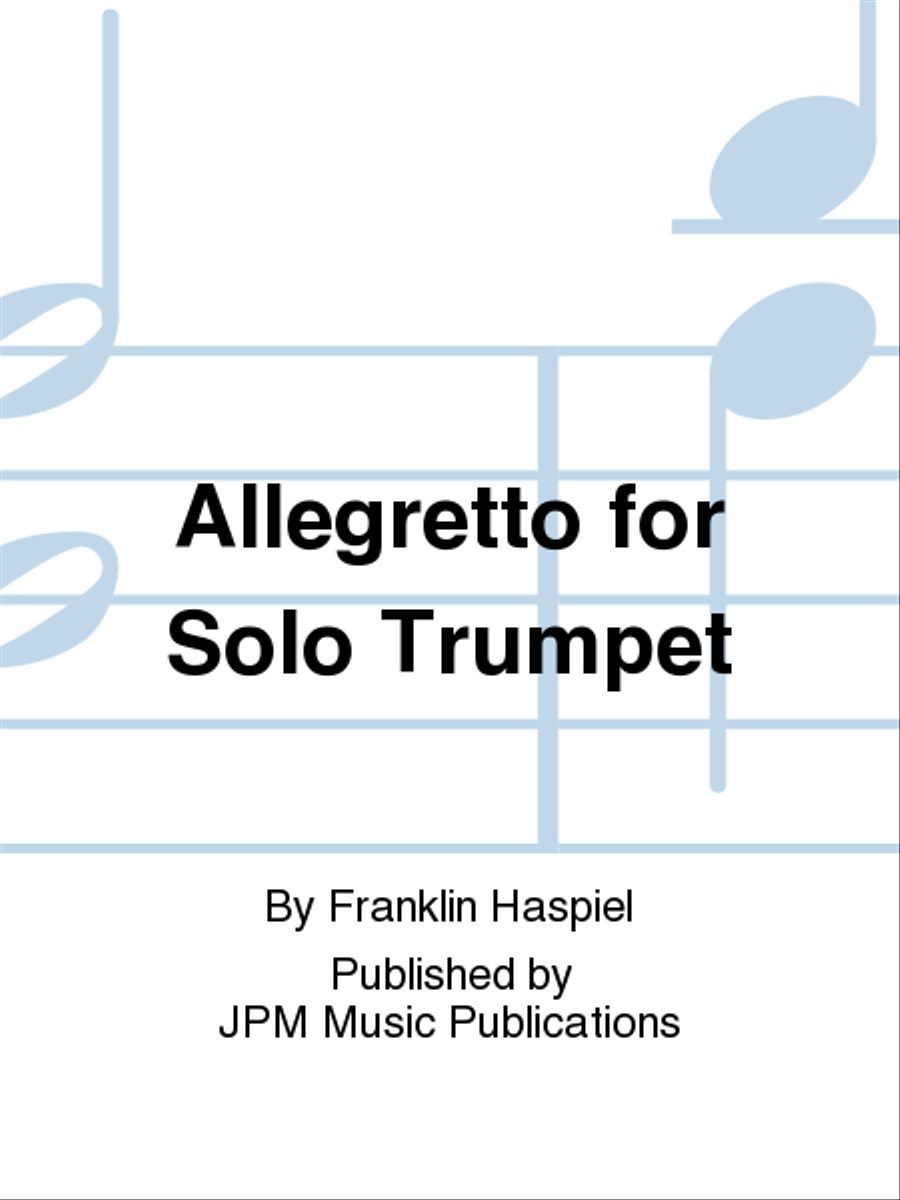 Allegretto for Solo Trumpet Trumpet Solo scores gallery preview page 1