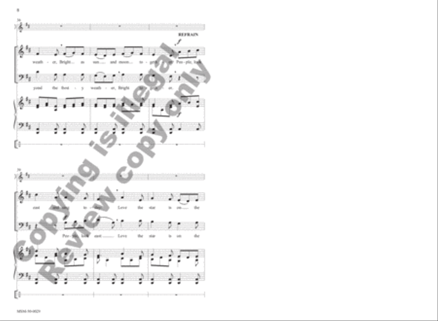 People, Look East 4-Part scores gallery preview page 8