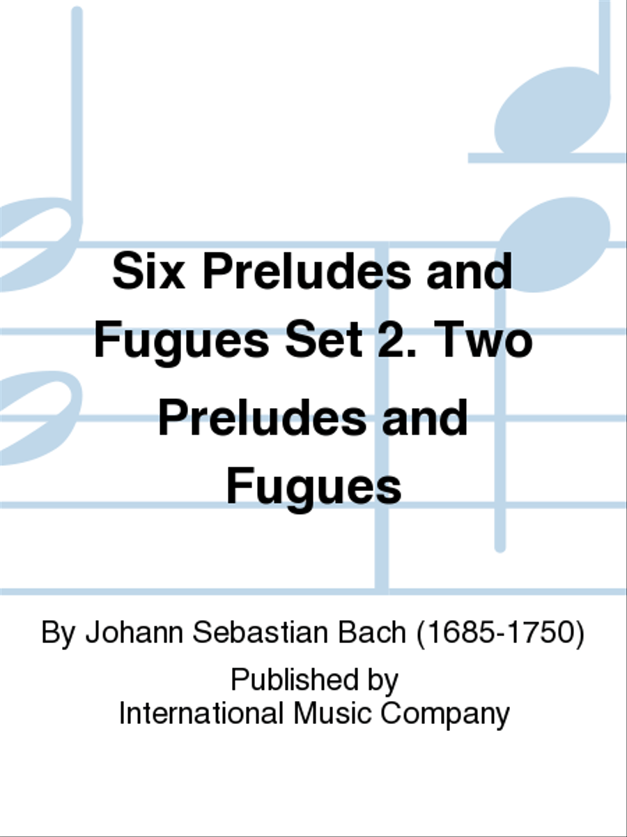 Six Preludes And Fugues - Set 2. Two Preludes And Fugues String Trio scores gallery preview page 1