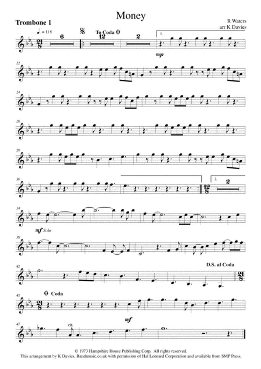Money Small Ensemble scores gallery preview page 4