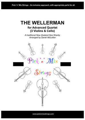 The Wellerman - arranged for Advanced Quartet of 3 Violins & Cello