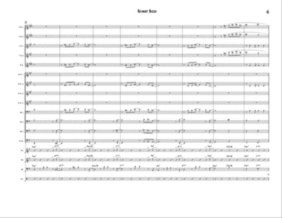 Belmont Bossa Jazz Ensemble scores gallery preview page 4