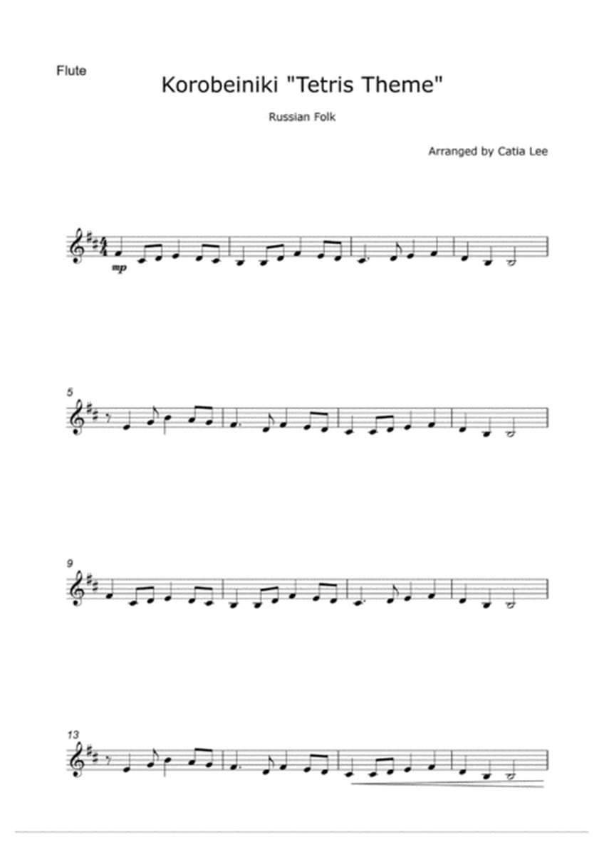 Tetris Theme for Flute solo Bm image number null