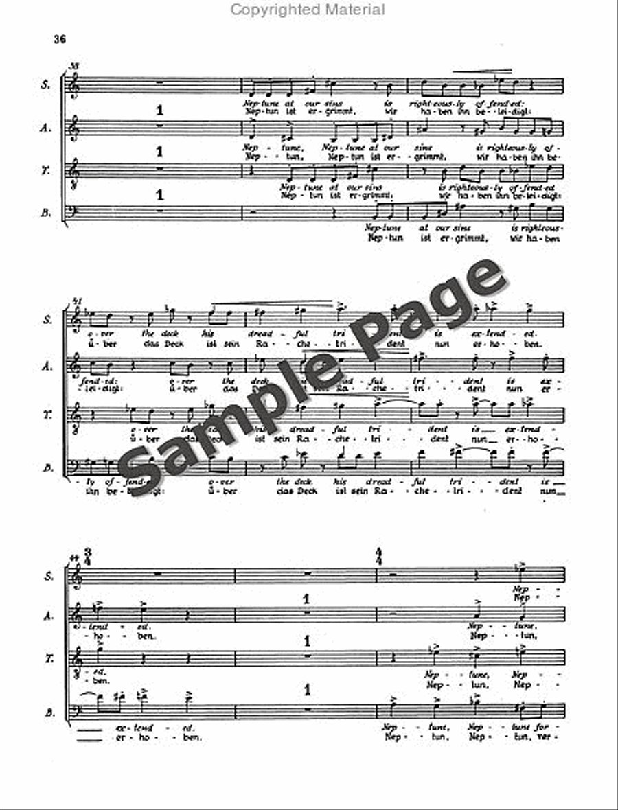 Henze Moralities(1967) Chor.score 4-Part scores gallery preview page 39