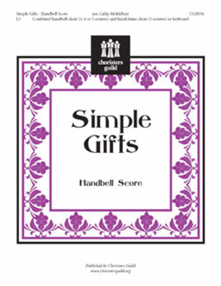 Book cover for Simple Gifts - Handbell Part